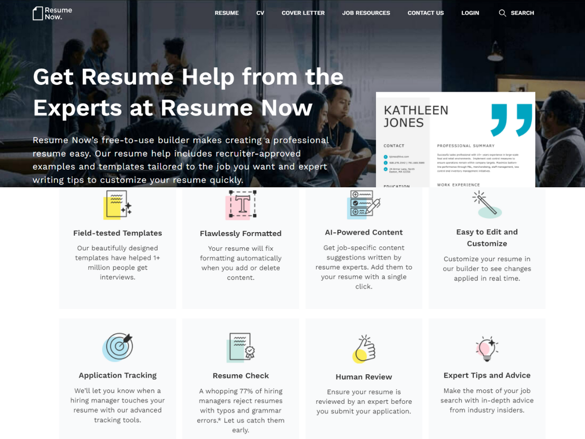 रिज्यूमे-नाउ (Resume-Now) Free online Resume and CV maker tool